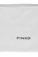 Kůžoná crossbody kabelka LOVE CLASSIC ICON V Pinko bílá
