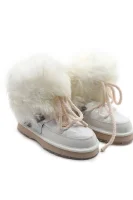 Kůžoné sněhule Blurred Glossy | s příměsí vlny EMU Australia bílá