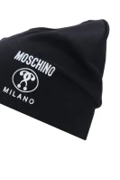 Vlněná čepice Moschino černá
