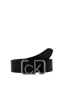 Kůžoný opasek CK SIGNATURE Calvin Klein černá