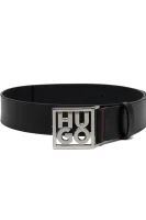 Kůžoný opasek HU-GO HUGO černá
