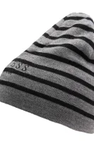 Dwustronna wełniana czapka GUESS šedý