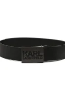 Kůžoný opasek Karl Lagerfeld černá