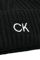 Čepice ELEVATED s přídavkem vlny a kašmíru Calvin Klein černá