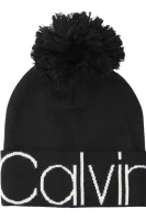 Čepice calvin pom pom | s příměsí vlny Calvin Klein černá