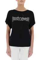 Tričko | Loose fit Just Cavalli černá