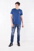 Tričko | Slim Fit Karl Lagerfeld modrá