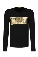 Tričko s dlouhým rukávem | Slim Fit Versace Jeans černá
