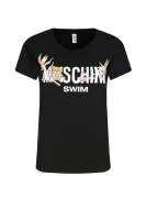 Tričko | Regular Fit Moschino Swim černá