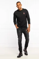 Tričko s dlouhým rukávem | Slim Fit Karl Lagerfeld černá