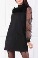 Šaty JERSEY |s příměsí hedvábí Red Valentino černá