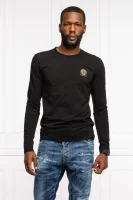 Tričko s dlouhým rukávem | Slim Fit Versace černá