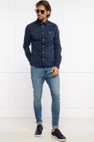 Košile | Super Skinny fit Tommy Jeans tmavě modrá