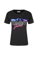 Tričko | Regular Fit Tommy Jeans černá