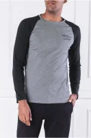 Tričko s dlouhým rukávem | Regular Fit Armani Exchange šedý