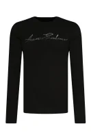 Tričko s dlouhým rukávem | Regular Fit Armani Exchange černá