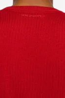 Vlněný svetr | Regular Fit Karl Lagerfeld červený