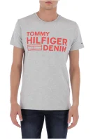 Tričko | Regular Fit Hilfiger Denim šedý
