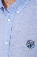 Košile Tiger Crest | Casual fit Kenzo světlo modrá