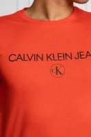 Tričko | Regular Fit CALVIN KLEIN JEANS oranžový
