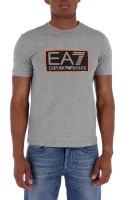 Tričko | Regular Fit EA7 popelavě šedý