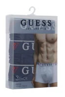 Boxerky 3-pack HERO | cotton stretch Guess Underwear tmavě modrá
