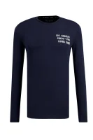 Tričko s dlouhým rukávem CN LS GOTH | super slim fit GUESS tmavě modrá
