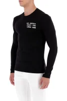 Tričko s dlouhým rukávem CN LS GOTH | Extra slim fit GUESS černá