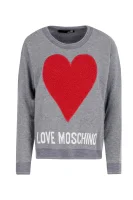 Svetr | Regular Fit Love Moschino šedý
