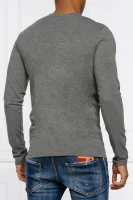 Tričko s dlouhým rukávem | Slim Fit Versace šedý