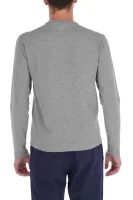 Tričko s dlouhým rukávem | Slim Fit EA7 popelavě šedý