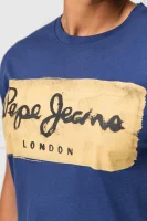 Tričko CHARING | Slim Fit Pepe Jeans London modrá