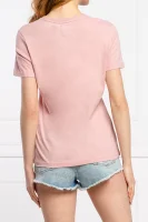 Tričko PHOTO ROSE ENTRY | Regular Fit Superdry pudrově růžový