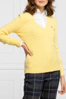 Vlněný svetr | Regular Fit | s příměsí kašmíru POLO RALPH LAUREN žlutý