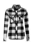 Košile flannel check | Regular Fit CALVIN KLEIN JEANS černá
