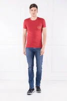 Tričko | Regular Fit Emporio Armani červený
