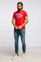 Tričko GOLDERS | Tailored slim Pepe Jeans London červený