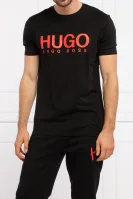 Tričko dolive | Regular Fit HUGO černá