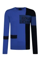Svetr | Regular Fit Armani Exchange modrá