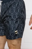 Koupací šortky | Regular Fit Karl Lagerfeld tmavě modrá