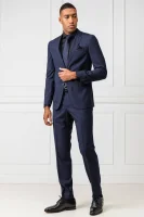 Vlněný oblek Novan6/Ben2 | Slim Fit BOSS BLACK tmavě modrá