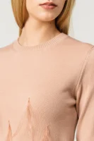 Vlněný svetr | Regular Fit N21 pudrově růžový