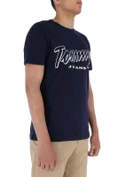 Tričko TJM Summer script | Regular Fit Tommy Jeans tmavě modrá