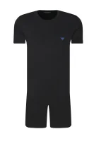 Pyžamo | Regular Fit Emporio Armani černá