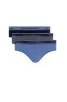 Slipy 3-pack Emporio Armani modrá