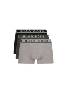 Boxerky 3-pack BOSS BLACK grafitově šedá
