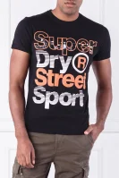Tričko STREET SPORTS | Slim Fit Superdry černá