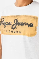 Tričko CHARING | Slim Fit Pepe Jeans London popelavě šedý