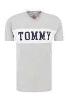 Tričko TJM PANEL LOGO | Regular Fit Tommy Jeans popelavě šedý