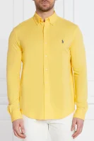 Košile | Regular Fit | pique POLO RALPH LAUREN žlutý